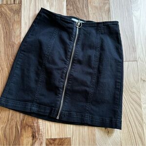 Pacsun Black Zip Front Skirt - XS